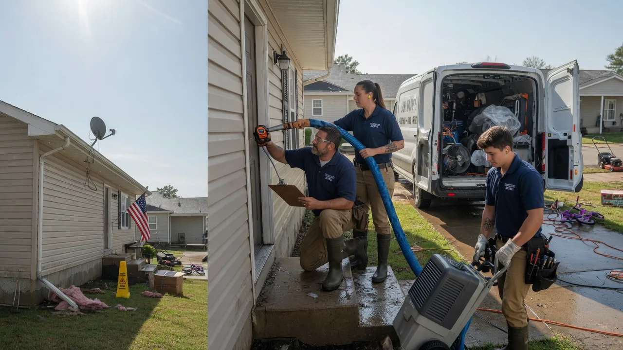 Ceiling Water Damage Restoration in Coats, KS near me
